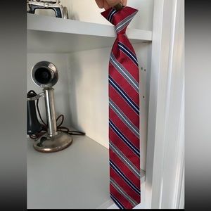 Boys Youth Clip on Red Tie